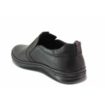 Черни мъжки обувки, анатомични, естествена кожа - всекидневни обувки за есента и зимата N 100021092