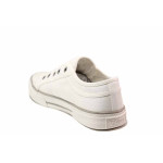 Бели анатомични спортни дамски обувки, текстилна материя - спортни кецове за пролетта и лятото N 100019771