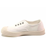 Бели анатомични спортни дамски обувки, текстилна материя - спортни кецове за пролетта и лятото N 100020038