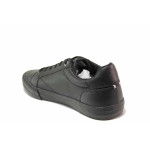 Черни анатомични мъжки обувки, здрава еко-кожа - спортни кецове за пролетта и есента N 100020369