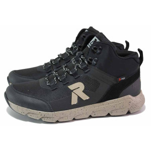 Черни анатомични мъжки боти, текстилна материя - спортни обувки за есента и зимата N 100020693