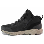 Черни анатомични мъжки боти, текстилна материя - спортни обувки за есента и зимата N 100020693