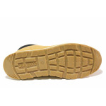 Жълти мъжки боти, здрава еко-кожа - ежедневни обувки за есента и зимата N 100021075