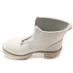 Анатомични бежови дамски боти, здрава еко-кожа - всекидневни обувки за есента и зимата N 100021084