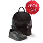 Черен комплект обувки и чанта,  - удобство и стил за вашето ежедневие N 100021123