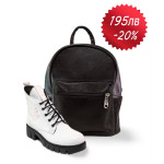 Черен комплект обувки и чанта,  - удобство и стил за есента и зимата N 100021121