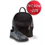 Черен комплект обувки и чанта,  - удобство и стил за вашето ежедневие N 100021122