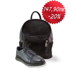 Черен комплект обувки и чанта,  - удобство и стил за вашето ежедневие N 100021122