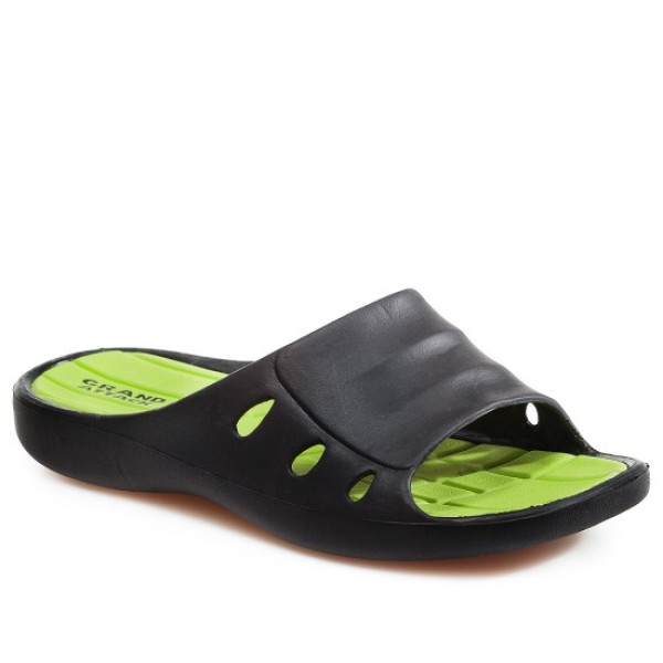 Зелени мъжки чехли, pvc материя - ежедневни обувки за лятото N 100021883