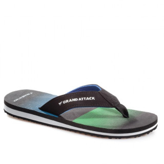 Зелени мъжки чехли, pvc материя и текстилна материя - ежедневни обувки за лятото N 100021884