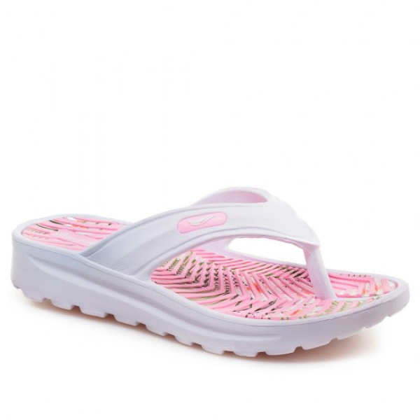 Розови дамски чехли, pvc материя - ежедневни обувки за лятото N 100021966