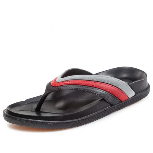 Черни мъжки чехли, pvc материя - ежедневни обувки за лятото N 100021886