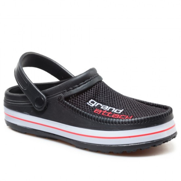Черни мъжки чехли, pvc материя - ежедневни обувки за лятото N 100021894