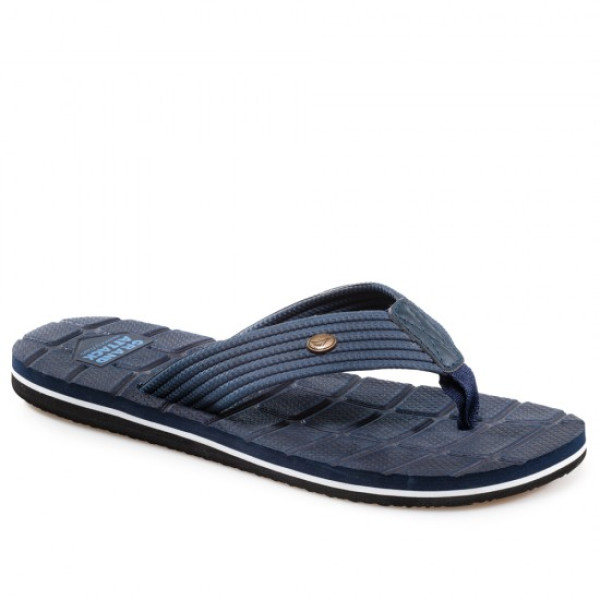 Сини мъжки чехли, pvc материя и текстилна материя - ежедневни обувки за лятото N 100021901