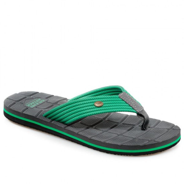 Сиви мъжки чехли, pvc материя и текстилна материя - ежедневни обувки за лятото N 100021902