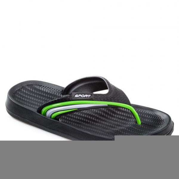 Зелени мъжки чехли, pvc материя - ежедневни обувки за лятото N 100021913