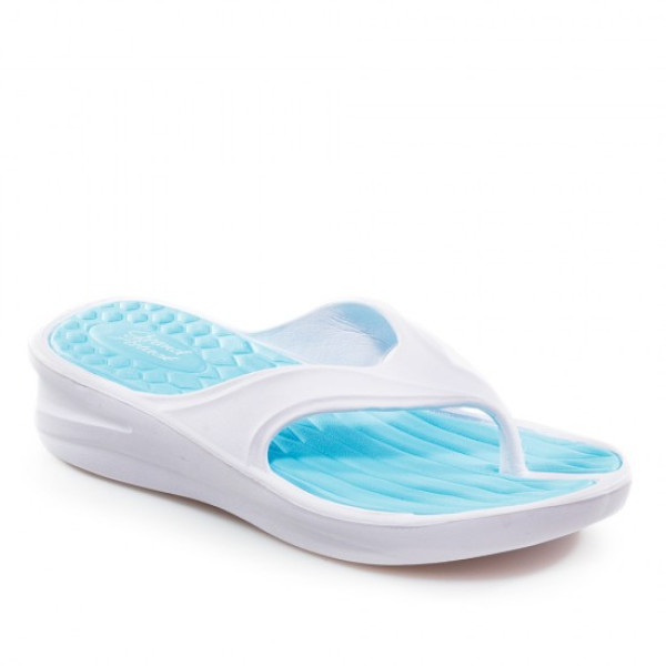 Сини дамски чехли, pvc материя - ежедневни обувки за лятото N 100021998