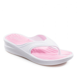 Розови дамски чехли, pvc материя - ежедневни обувки за лятото N 100022000