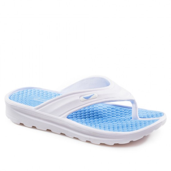 Сини дамски чехли, pvc материя - ежедневни обувки за лятото N 100022005
