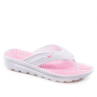 Розови дамски чехли, pvc материя - ежедневни обувки за лятото N 100022004
