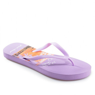 Лилави дамски чехли, pvc материя - ежедневни обувки за лятото N 100022009