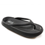 Черни дамски чехли, pvc материя - ежедневни обувки за лятото N 100022010