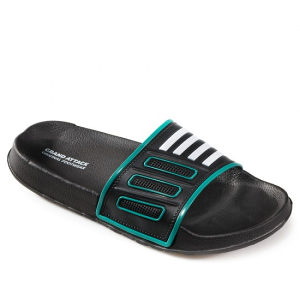 Зелени мъжки чехли, pvc материя - ежедневни обувки за лятото N 100021929