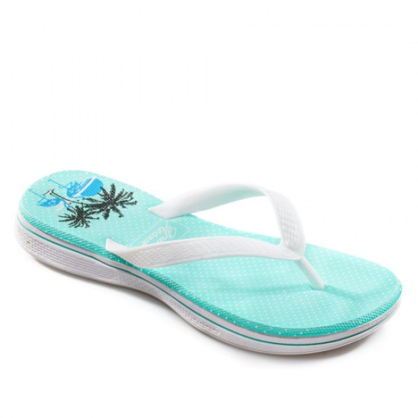 Сини дамски чехли, pvc материя - ежедневни обувки за лятото N 100022016