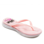 Розови дамски чехли, pvc материя - ежедневни обувки за лятото N 100022018