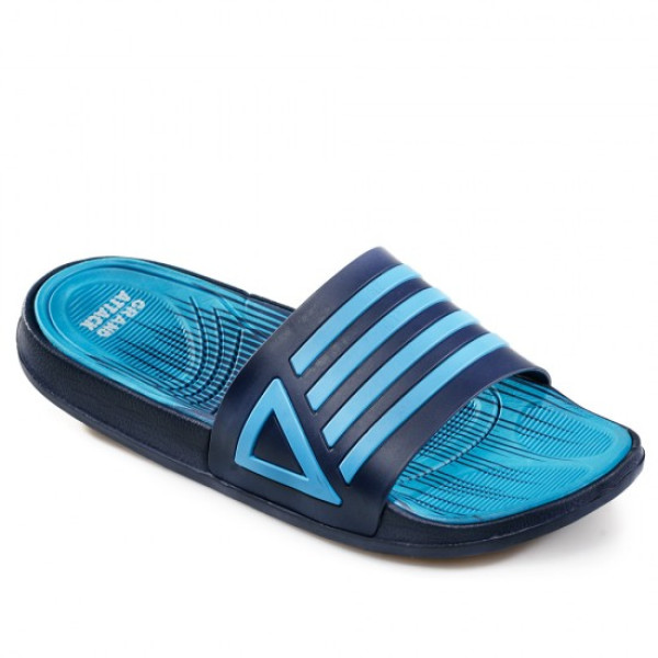 Сини мъжки чехли, pvc материя - ежедневни обувки за лятото N 100021936