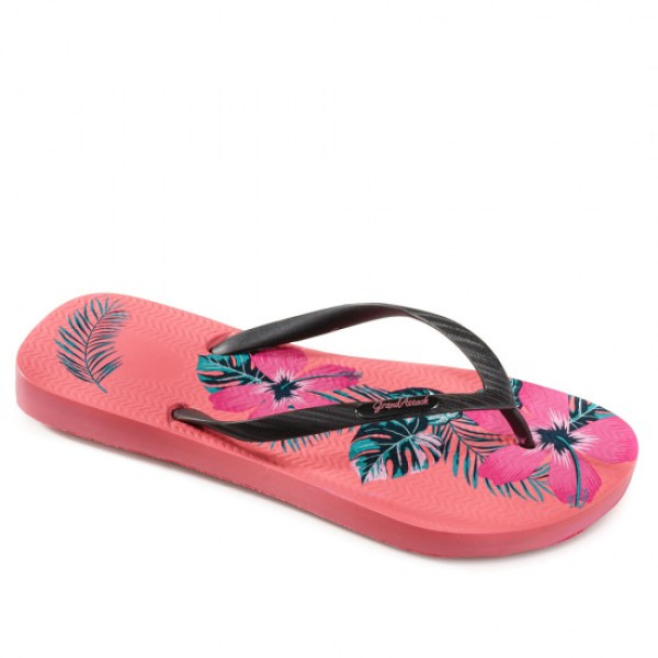 Розови дамски чехли, pvc материя - ежедневни обувки за лятото N 100022026