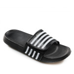 Черни мъжки чехли, pvc материя и текстилна материя - ежедневни обувки за лятото N 100021942