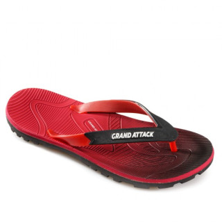 Червени мъжки чехли, pvc материя и текстилна материя - ежедневни обувки за лятото N 100021943