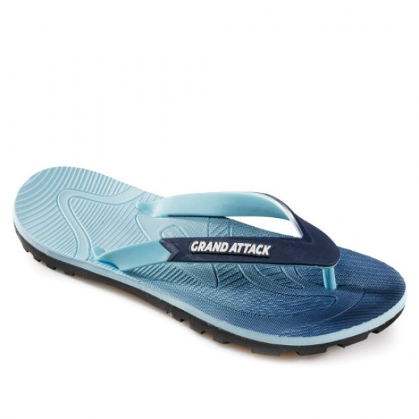 Сини мъжки чехли, pvc материя и текстилна материя - ежедневни обувки за лятото N 100021945