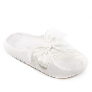Бели дамски чехли, pvc материя - ежедневни обувки за лятото N 100022031