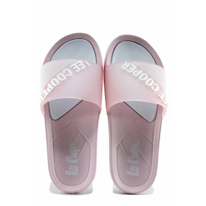 Розови джапанки, pvc материя - ежедневни обувки за лятото N 100021699