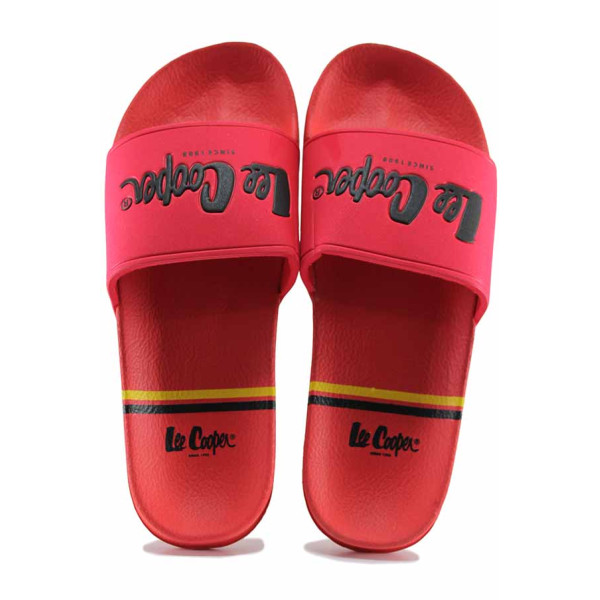 Червени джапанки, pvc материя - ежедневни обувки за лятото N 100021701