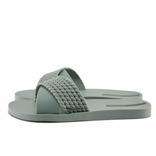Зелени джапанки, pvc материя - ежедневни обувки за лятото N 100021694