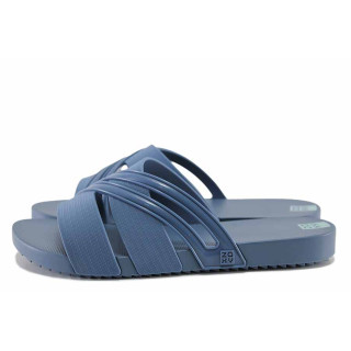 Сини джапанки, pvc материя - всекидневни обувки за лятото N 100021695