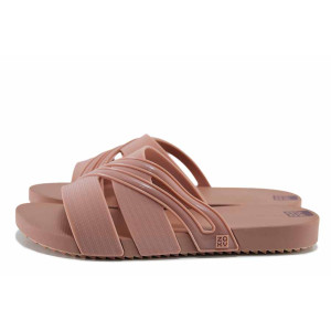 Розови джапанки, pvc материя - ежедневни обувки за лятото N 100021696