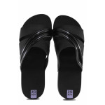 Черни джапанки, pvc материя - всекидневни обувки за лятото N 100021697