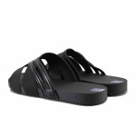 Черни джапанки, pvc материя - всекидневни обувки за лятото N 100021697
