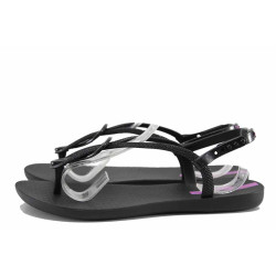Черни анатомични дамски сандали, pvc материя - ежедневни обувки за лятото N 100021714