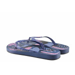 Сини джапанки, pvc материя - ежедневни обувки за лятото N 100021718