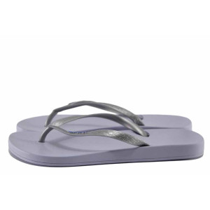 Лилави анатомични джапанки, pvc материя - всекидневни обувки за лятото N 100021719