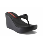 Черни джапанки, pvc материя - всекидневни обувки за лятото N 100021721