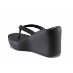 Черни джапанки, pvc материя - всекидневни обувки за лятото N 100021721