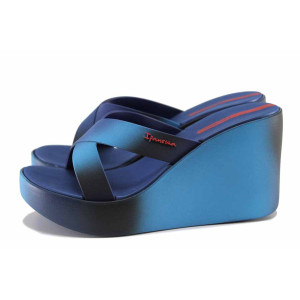 Сини анатомични джапанки, pvc материя - ежедневни обувки за лятото N 100021724