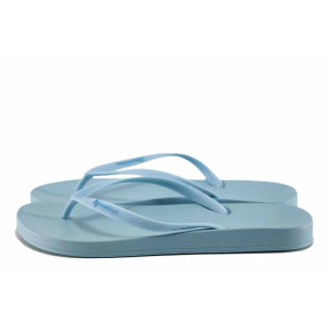 Светлосини джапанки, pvc материя - всекидневни обувки за лятото N 100021727