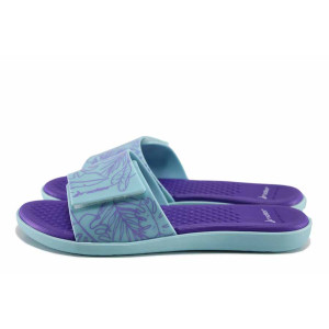 Сини джапанки, pvc материя - ежедневни обувки за лятото N 100021753